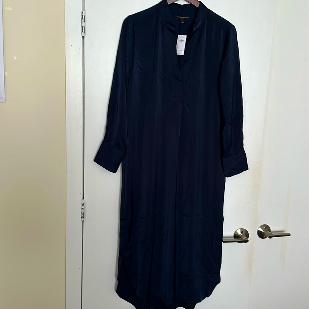 NWT Banana Republic Blue Shirtdress